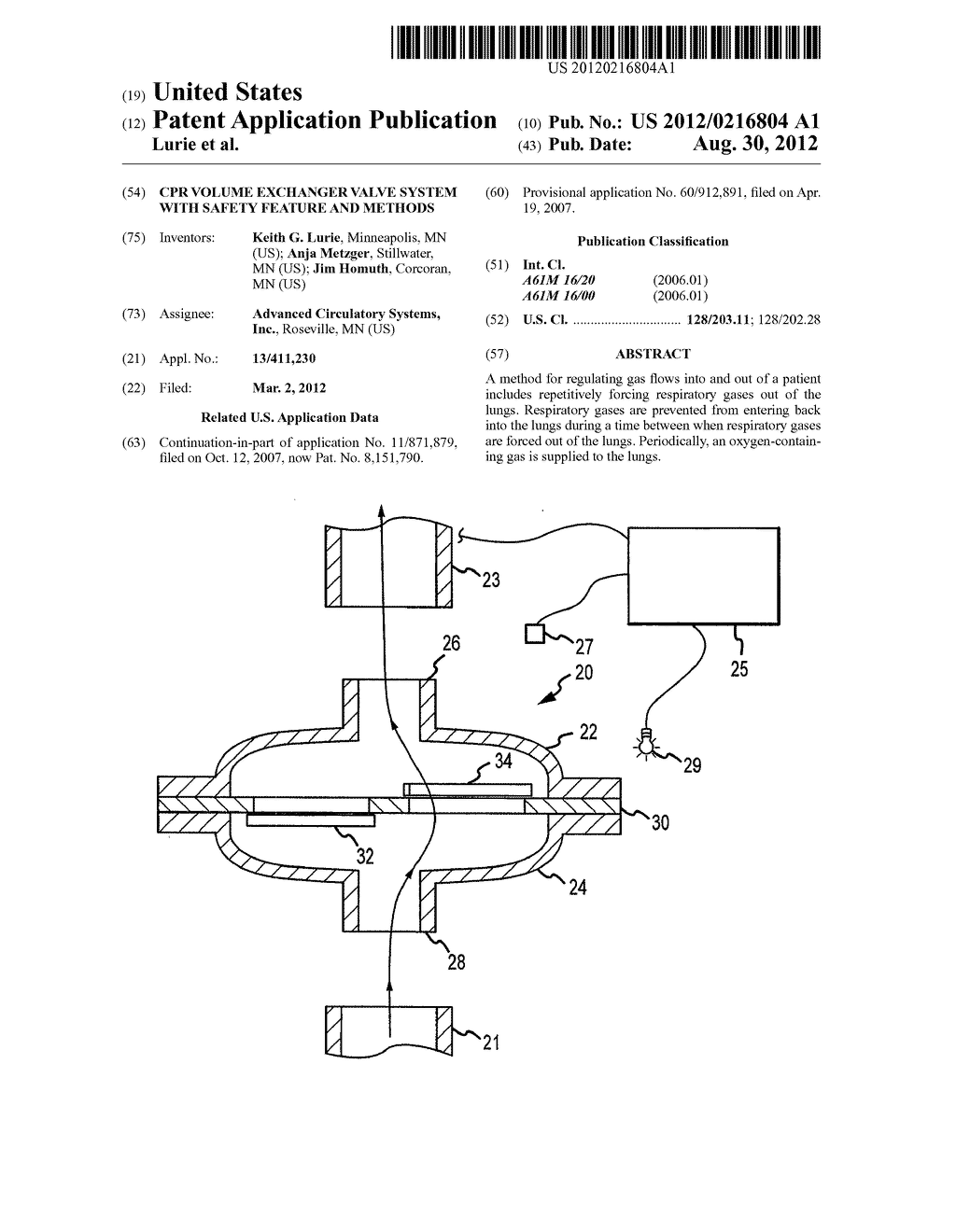 CPR VOLUME EXCHANGER VALVE SYSTEM WITH SAFETY FEATURE AND METHODS - diagram, schematic, and image 01