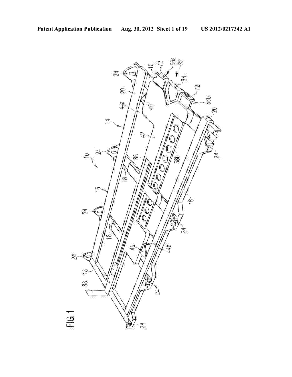 FASTENING ARRANGEMENT FOR FASTENING A STORAGE CONTAINER IN A COMPARTMENT     OF AN AIRCRAFT GALLEY, STORAGE CONTAINER AND AIRCRAFT GALLEY - diagram, schematic, and image 02