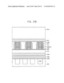 INTEGRATED CIRCUIT DEVICES INCLUDING AIR SPACERS SEPARATING CONDUCTIVE     STRUCTURES AND CONTACT PLUGS AND METHODS OF FABRICATING THE SAME diagram and image