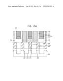 INTEGRATED CIRCUIT DEVICES INCLUDING AIR SPACERS SEPARATING CONDUCTIVE     STRUCTURES AND CONTACT PLUGS AND METHODS OF FABRICATING THE SAME diagram and image