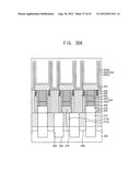 INTEGRATED CIRCUIT DEVICES INCLUDING AIR SPACERS SEPARATING CONDUCTIVE     STRUCTURES AND CONTACT PLUGS AND METHODS OF FABRICATING THE SAME diagram and image