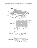 COMPUTER MONITOR WITH A SHELF diagram and image