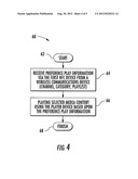 WIRELESS COMMUNICATIONS SYSTEM PROVIDING MEDIA CONTENT BASED UPON NEAR     FIELD COMMUNICATION (NFC) COMMUNICATED PREFERENCE INFORMATION AND RELATED     METHODS diagram and image