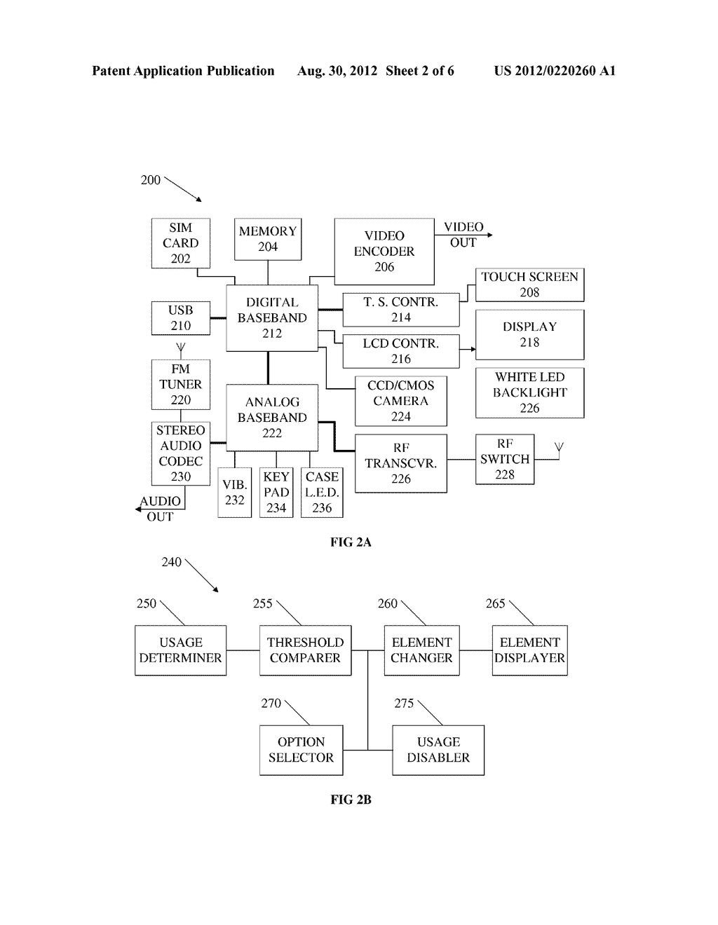 Presenting Indications of Usage of a Communication Device Using Separate     Hardware Element of Communication Device - diagram, schematic, and image 03