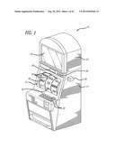 GAMING MACHINE HAVING A CURVED DISPLAY WITH A VIDEO SWITCHER AND TOUCH     ROUTER SYSTEM diagram and image