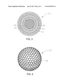 GOLF BALLS HAVING A MULTI-LAYERED COVER WITH A THERMOPLASTIC INNER COVER     LAYER diagram and image