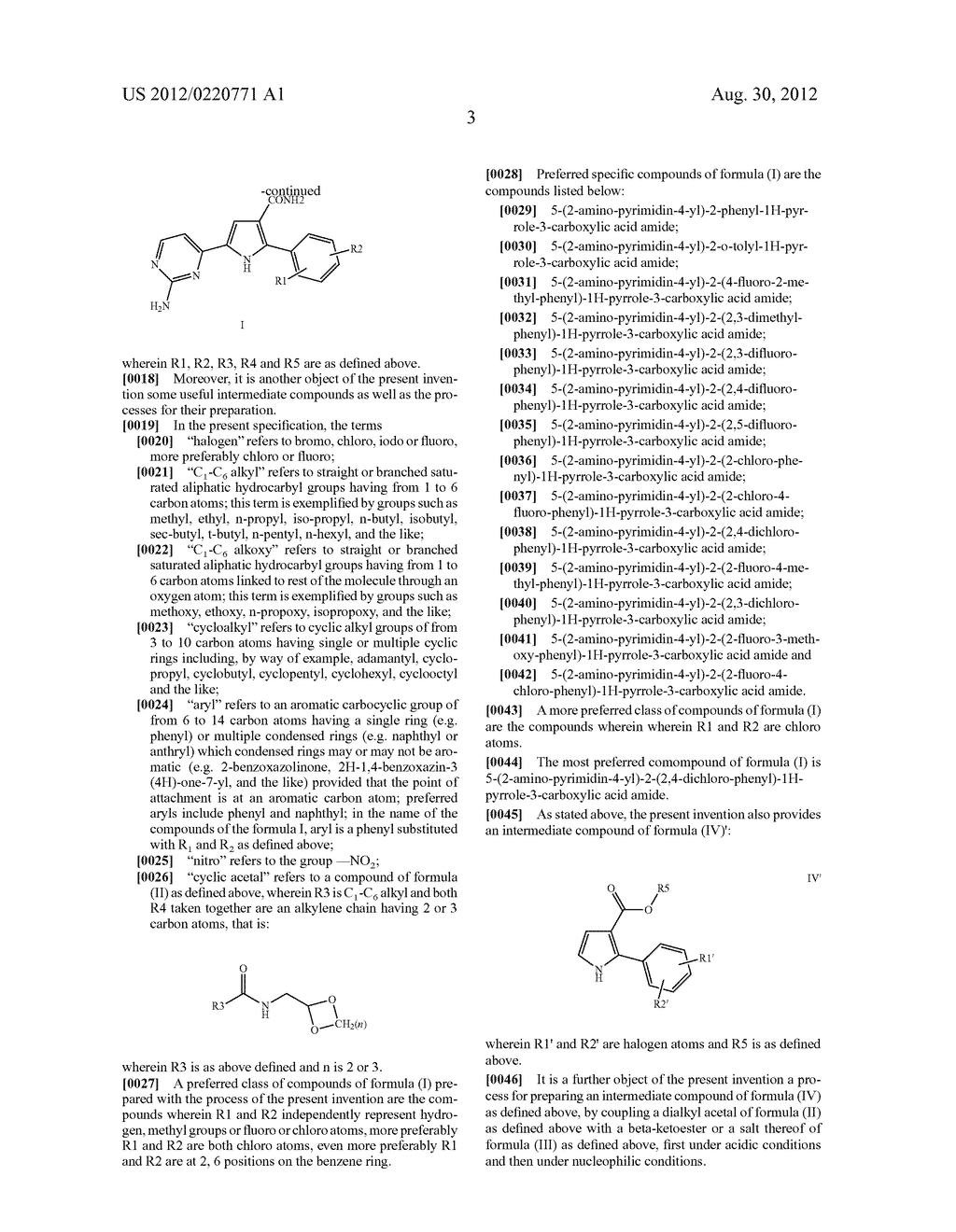 PROCESS FOR THE PREPARATION OF     5-(2-AMINO-PYRIMIDIN-4-YL)-2-ARYL-1H-PYRROLE-3-CARBOXAMIDES - diagram, schematic, and image 04