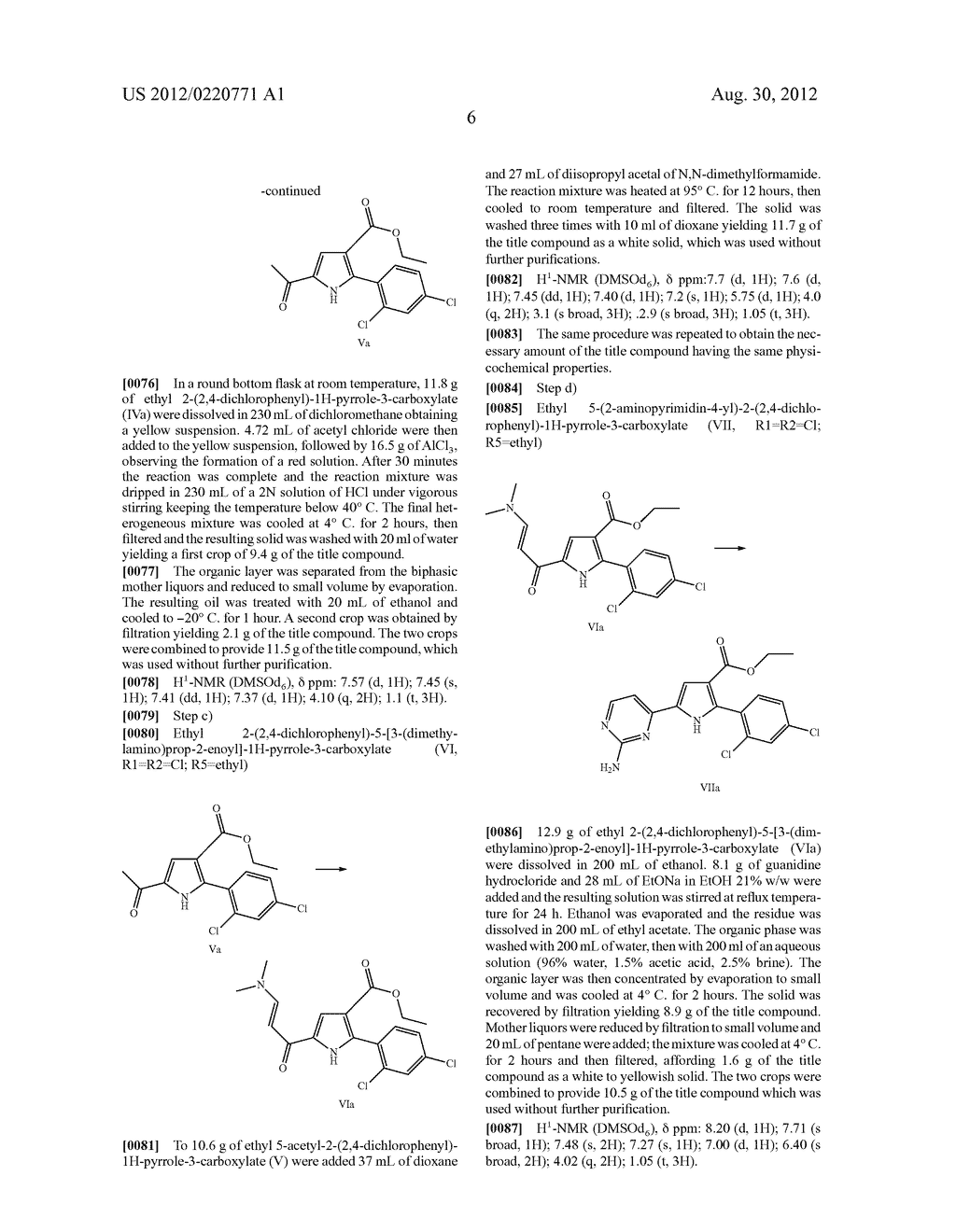 PROCESS FOR THE PREPARATION OF     5-(2-AMINO-PYRIMIDIN-4-YL)-2-ARYL-1H-PYRROLE-3-CARBOXAMIDES - diagram, schematic, and image 07