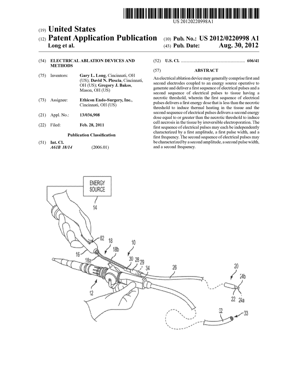 ELECTRICAL ABLATION DEVICES AND METHODS - diagram, schematic, and image 01