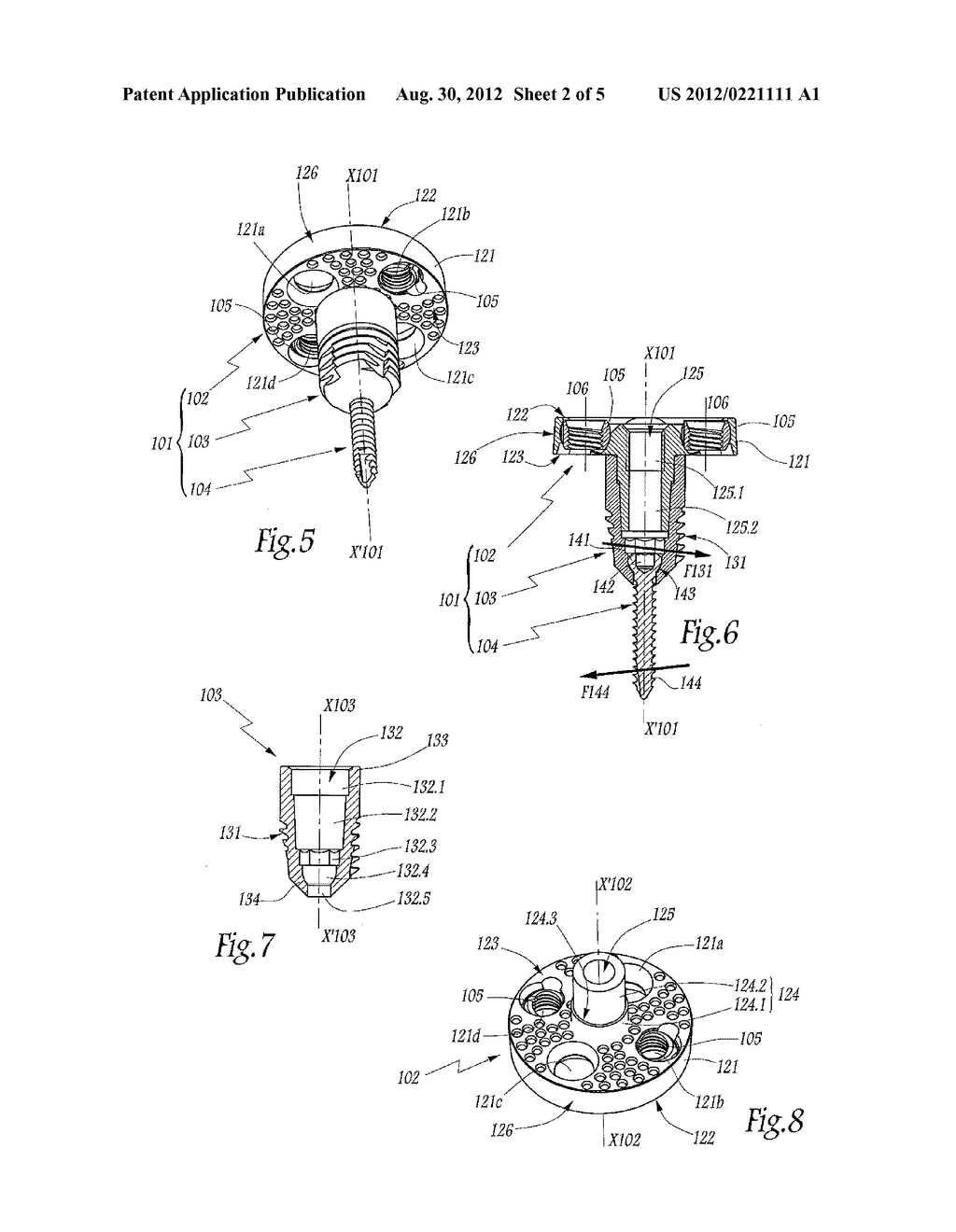 GLENOID IMPLANT FOR A SHOULDER PROSTHESIS, AND SURGICAL KIT - diagram, schematic, and image 03