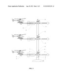 INDOOR TESTING DEVICE FOR A PLURALITY OF ROTOR-CONTAINING FLYING OBJECTS diagram and image