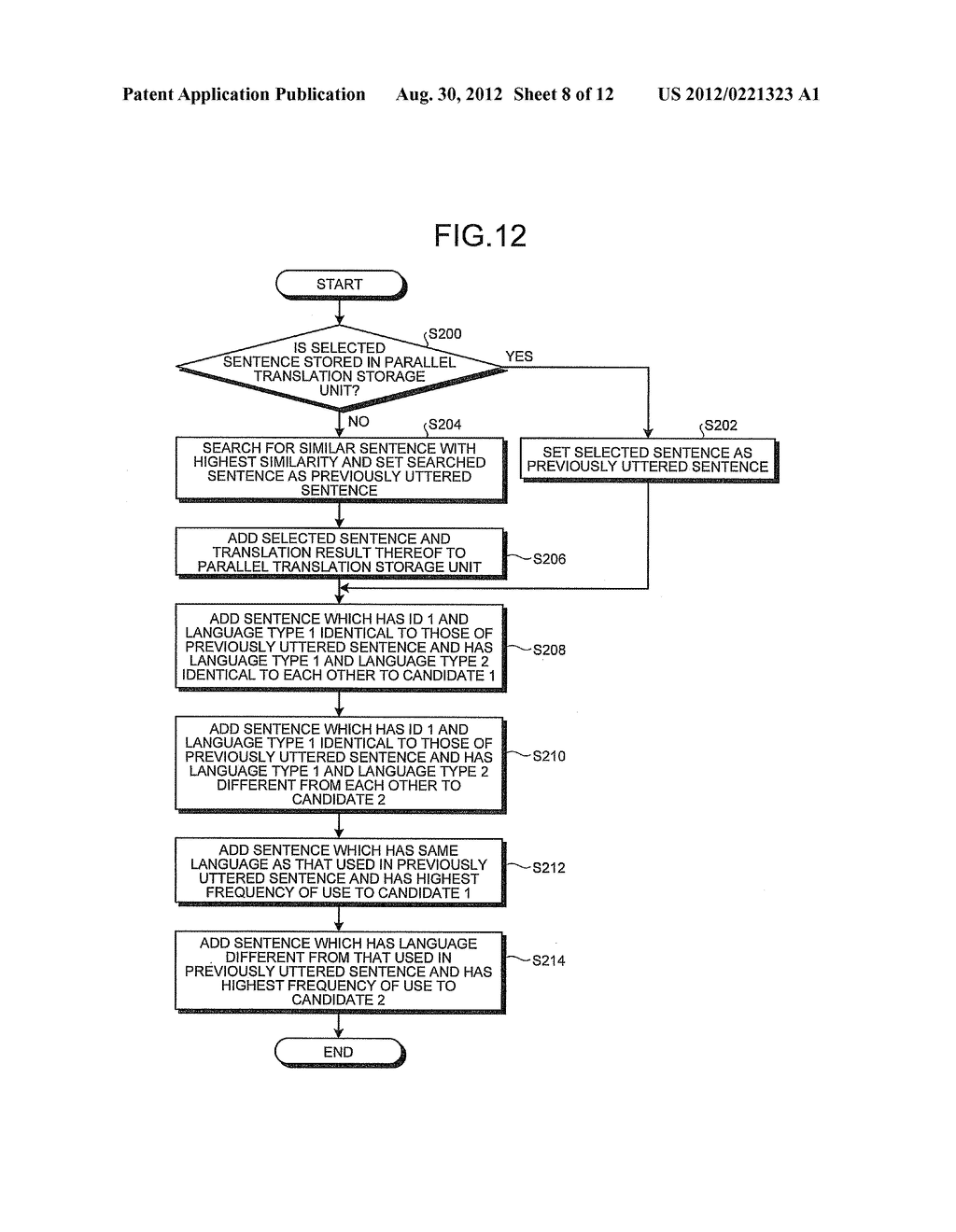 TRANSLATION DEVICE AND COMPUTER PROGRAM PRODUCT - diagram, schematic, and image 09