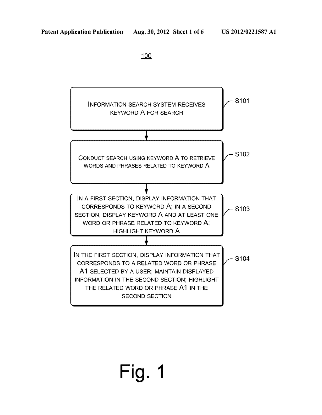Method for Generating Search Results and System for Information Search - diagram, schematic, and image 02