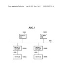 DEVICE CONTROL APPARATUS, CLIENT APPARATUS, DEVICE CONTROL METHOD, AND     DEVICE CONTROL SYSTEM diagram and image