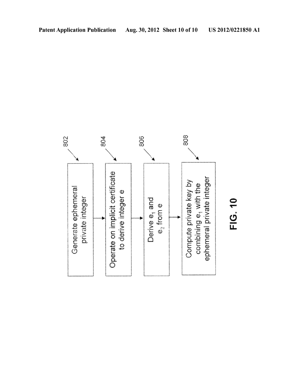 System and Method for Reducing Computations in an Implicit Certificate     Scheme - diagram, schematic, and image 11