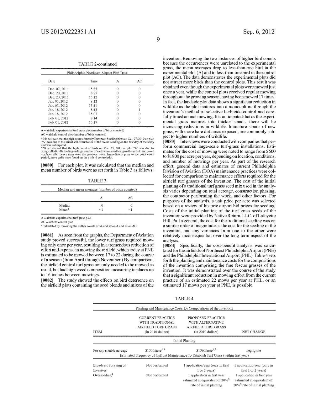 COMPOSITIONS OF FINE FESCUE GRASSES FOR USE AS TURF IN AIRFIELD MANAGEMENT - diagram, schematic, and image 14