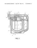 MILK EMULSIFYING CONTAINER FOR A COFFEE MACHINE AND MACHINE COMPRISING     SAID CONTAINER diagram and image