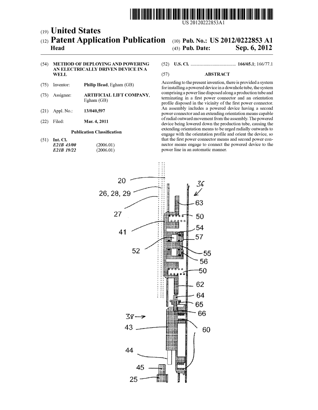 METHOD OF DEPLOYING AND POWERING AN ELECTRICALLY DRIVEN DEVICE IN A WELL - diagram, schematic, and image 01