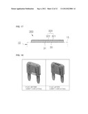 AUTOMOBILE FUSE WHICH CHANGES COLOR WHEN SHORT CIRCUITED, AND PREPARATION     METHOD THEREOF diagram and image