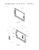 Foldable carrying case for a tablet computer diagram and image