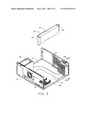 ELECTRONIC DEVICE WITH MOUNTING BRACKET FOR RECEIVING EXPANSION CARD AND     CONNECTOR diagram and image