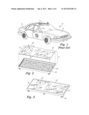 Illuminated vehicular sign diagram and image