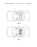 Illuminated vehicular sign diagram and image