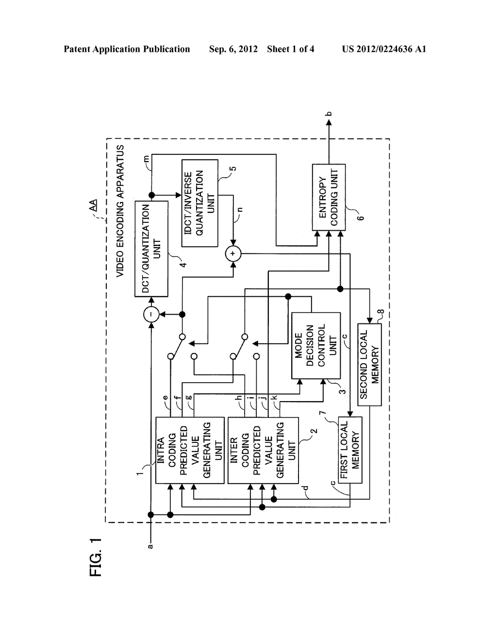 VIDEO ENCODING APPARATUS, VIDEO ENCODING METHOD, AND COMPUTER PROGRAM - diagram, schematic, and image 02