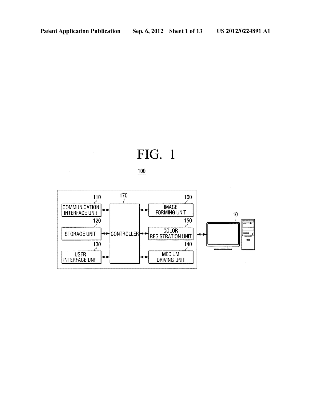 IMAGE FORMING APPARATUS AND METHOD FOR COLOR REGISTRATION CORRECTION - diagram, schematic, and image 02