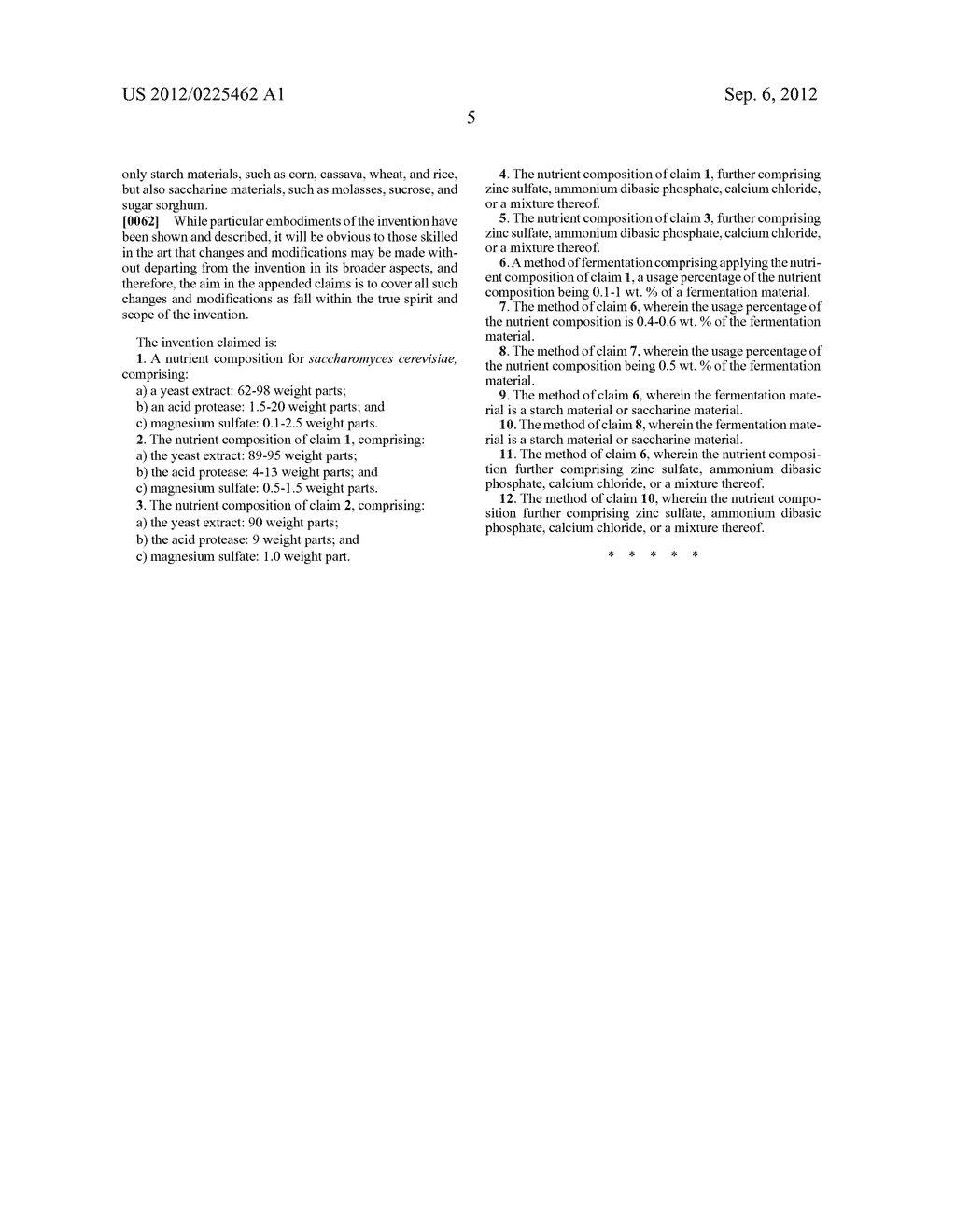 NUTRIENT COMPOSITION FOR SACCHAROMYCES CEREVISIAE AND METHOD FOR USING THE     SAME - diagram, schematic, and image 06