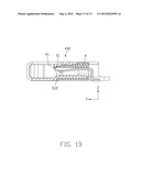 ELECTRICAL CONNECTOR HAVING METAL SHELL WITH RETAINING TAB FOR ENGAGING     WITH INSULATIVE HOUSING diagram and image