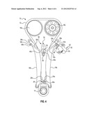 MULTI-STRAND TENSIONING ARRANGEMENT WITH MOVING ARMS diagram and image