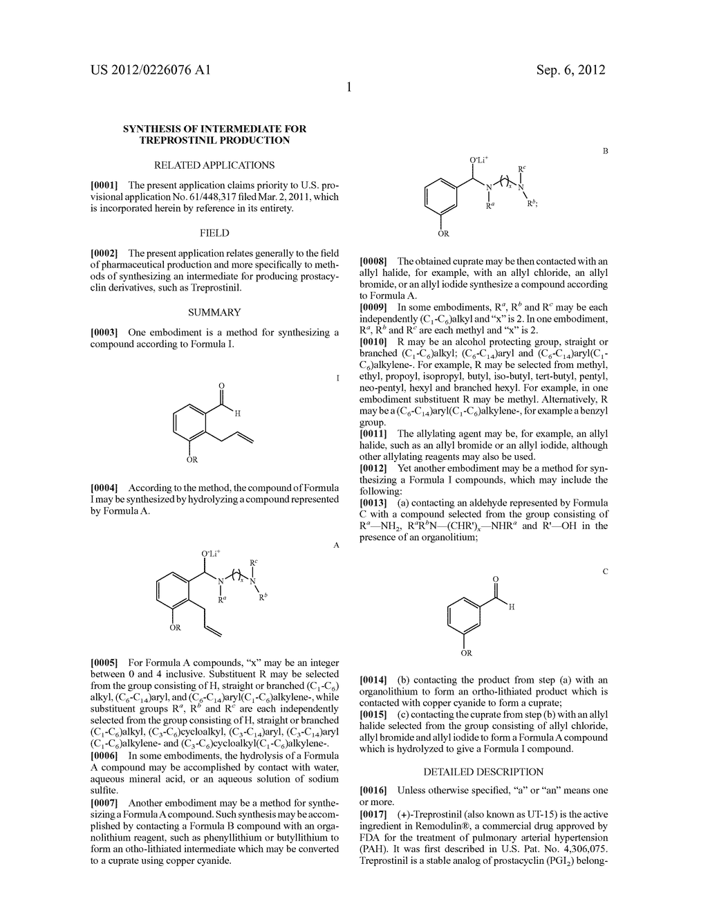 SYNTHESIS OF INTERMEDIATE FOR TREPROSTINIL PRODUCTION - diagram, schematic, and image 02
