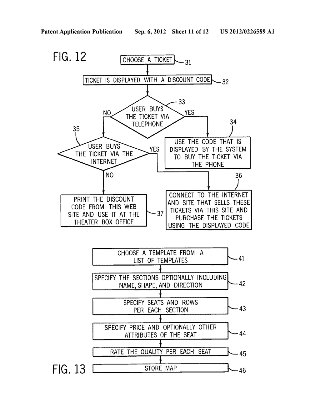 SYSTEM AND METHOD FOR TICKET SELECTION AND TRANSACTIONS - diagram, schematic, and image 12