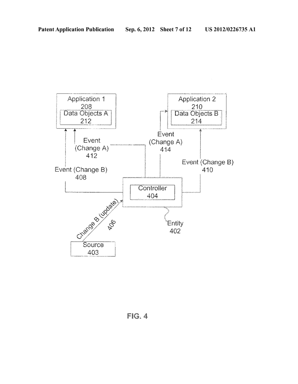 Method, System, and Computer Program Product for Synchronization of     Similar Data Objects with Event Information - diagram, schematic, and image 08