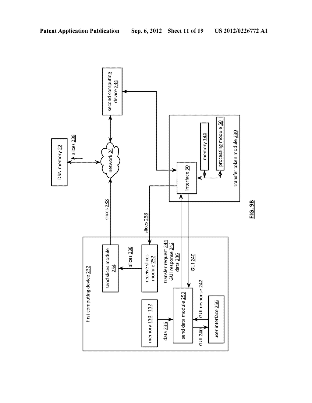 TRANSFERRING DATA UTILIZING A TRANSFER TOKEN MODULE - diagram, schematic, and image 12