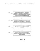 METHOD AND APPARATUS FOR WIDGET-CONTAINER HOSTING AND GENERATION diagram and image