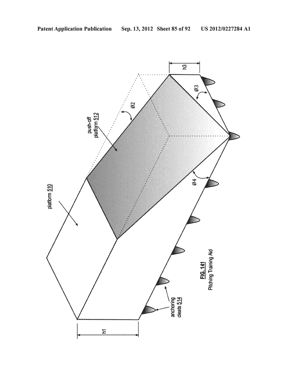 ATHLETIC POSITIONING APPARATUS INCLUDING A HEEL PLATFORM AND APPLICATIONS     THEREOF - diagram, schematic, and image 86