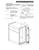 DOOR ASSEMBLY AND METHOD OF REPLACING A DOOR OF AN ELECTRONICS CABINET diagram and image