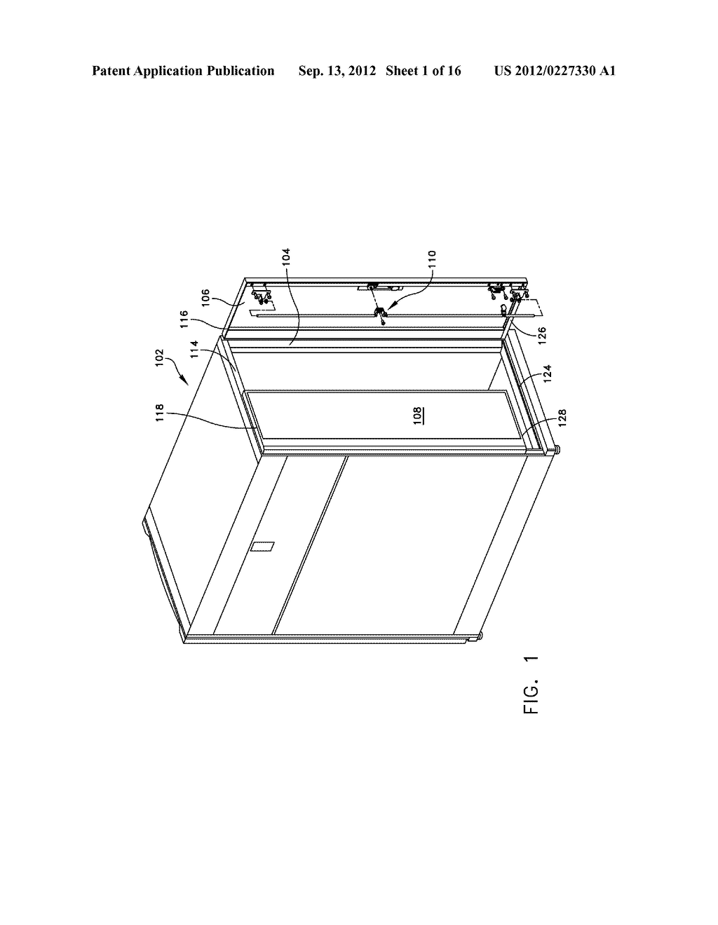 DOOR ASSEMBLY AND METHOD OF REPLACING A DOOR OF AN ELECTRONICS CABINET - diagram, schematic, and image 02