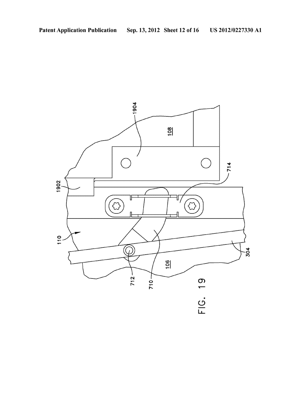 DOOR ASSEMBLY AND METHOD OF REPLACING A DOOR OF AN ELECTRONICS CABINET - diagram, schematic, and image 13