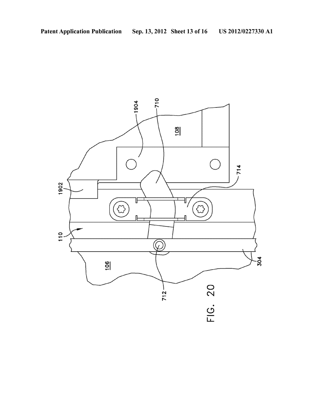 DOOR ASSEMBLY AND METHOD OF REPLACING A DOOR OF AN ELECTRONICS CABINET - diagram, schematic, and image 14