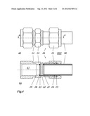 TUBE COUPLING FOR CONNECTING AN OBJECT TO ONE END OF A TUBE IN A UHV TIGHT     MANNER AND VESSEL WITH SUCH A TUBE COUPLING diagram and image