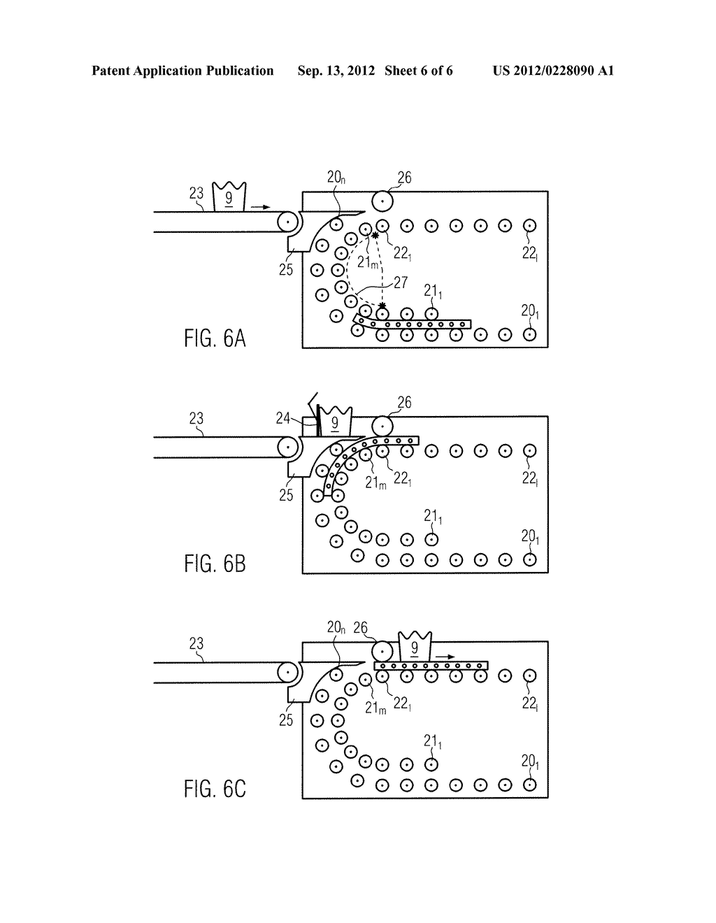 MAT FOR THE TRANSPORT OF AT LEAST ONE OBJECT, A TRANSFER DEVICE AND A     METHOD FOR THE TRANSFER - diagram, schematic, and image 07