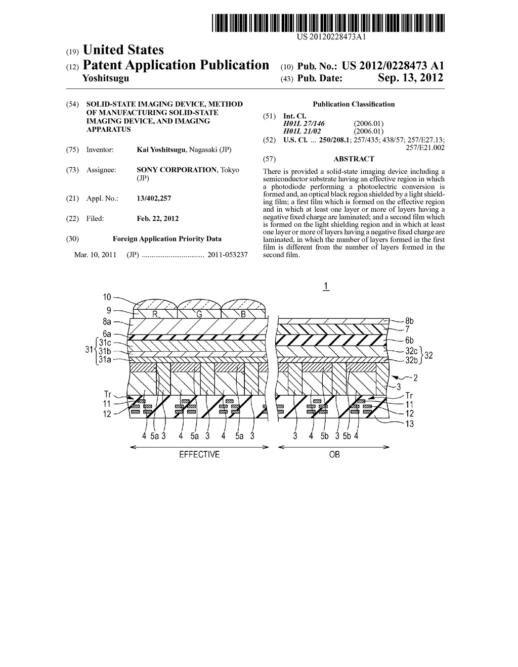 SOLID-STATE IMAGING DEVICE, METHOD OF MANUFACTURING SOLID-STATE IMAGING     DEVICE, AND IMAGING APPARATUS - diagram, schematic, and image 01