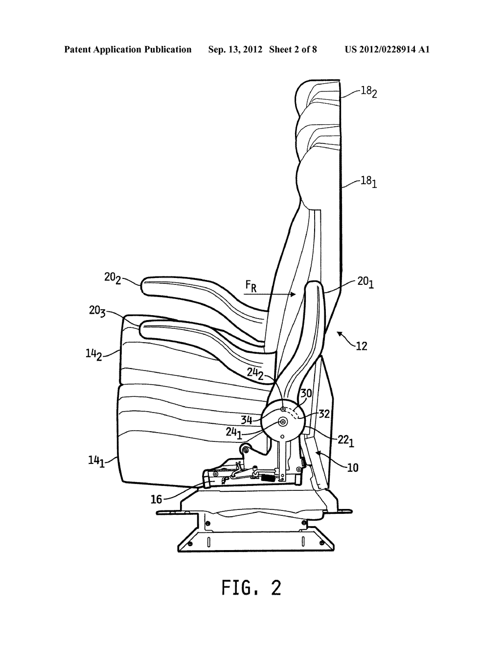 APPARATUS AND METHOD FOR SELECTIVELY RECLINING A VEHICLE SEAT BACK - diagram, schematic, and image 03