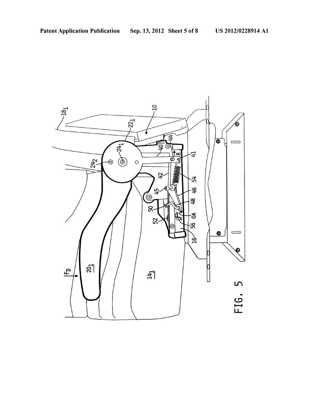 APPARATUS AND METHOD FOR SELECTIVELY RECLINING A VEHICLE SEAT BACK - diagram, schematic, and image 06