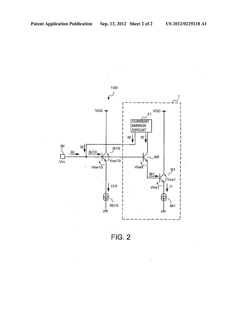 CIRCUIT FOR COMPENSATING BASE CURRENT OF TRANSISTOR AND AMPLIFIER CIRCUIT     PROVIDED WITH THE SAME - diagram, schematic, and image 03