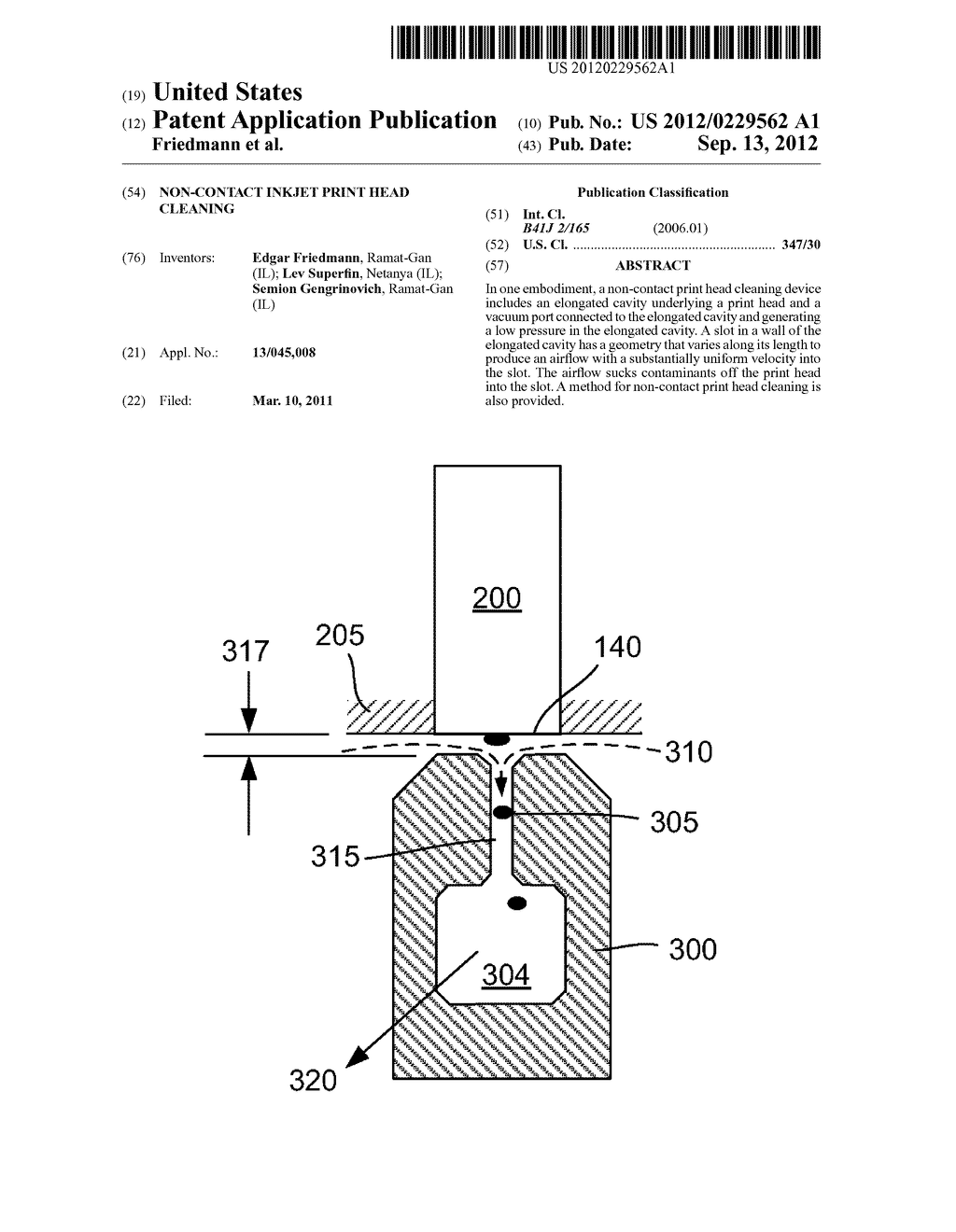 NON-CONTACT INKJET PRINT HEAD CLEANING - diagram, schematic, and image 01