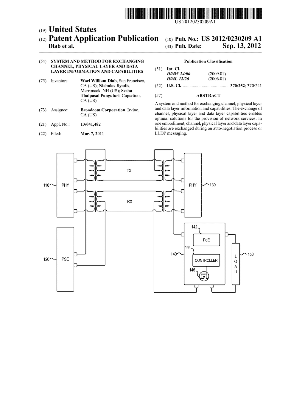 System and Method for Exchanging Channel, Physical Layer and Data Layer     Information and Capabilities - diagram, schematic, and image 01